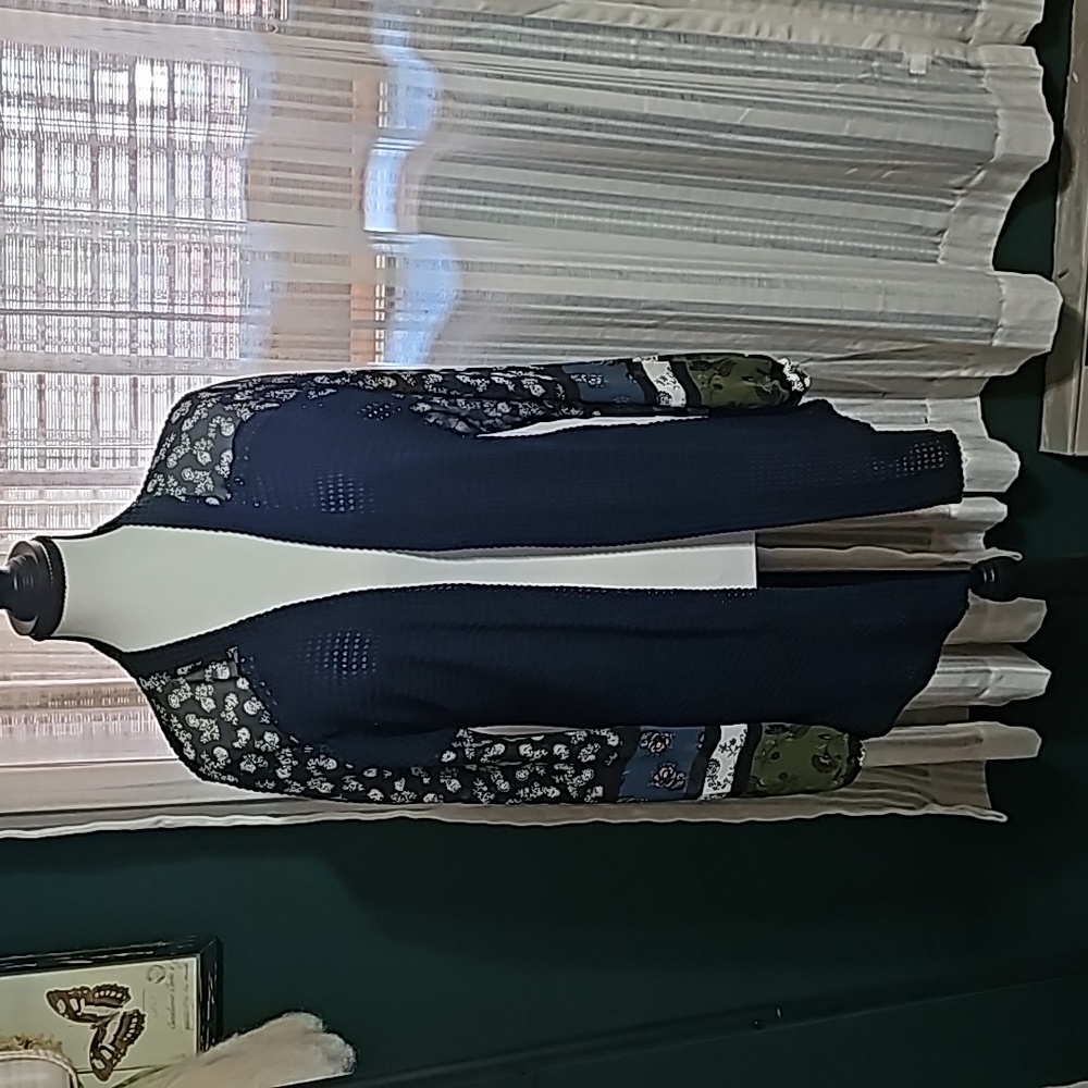 Navy cardigan
